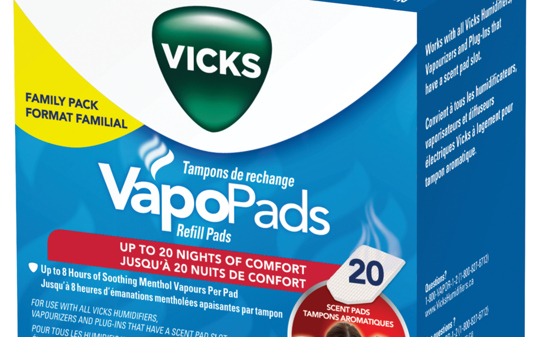 Vicks VSP19FPC Soothing Menthol VapoPads, 20-Pack Family Pack