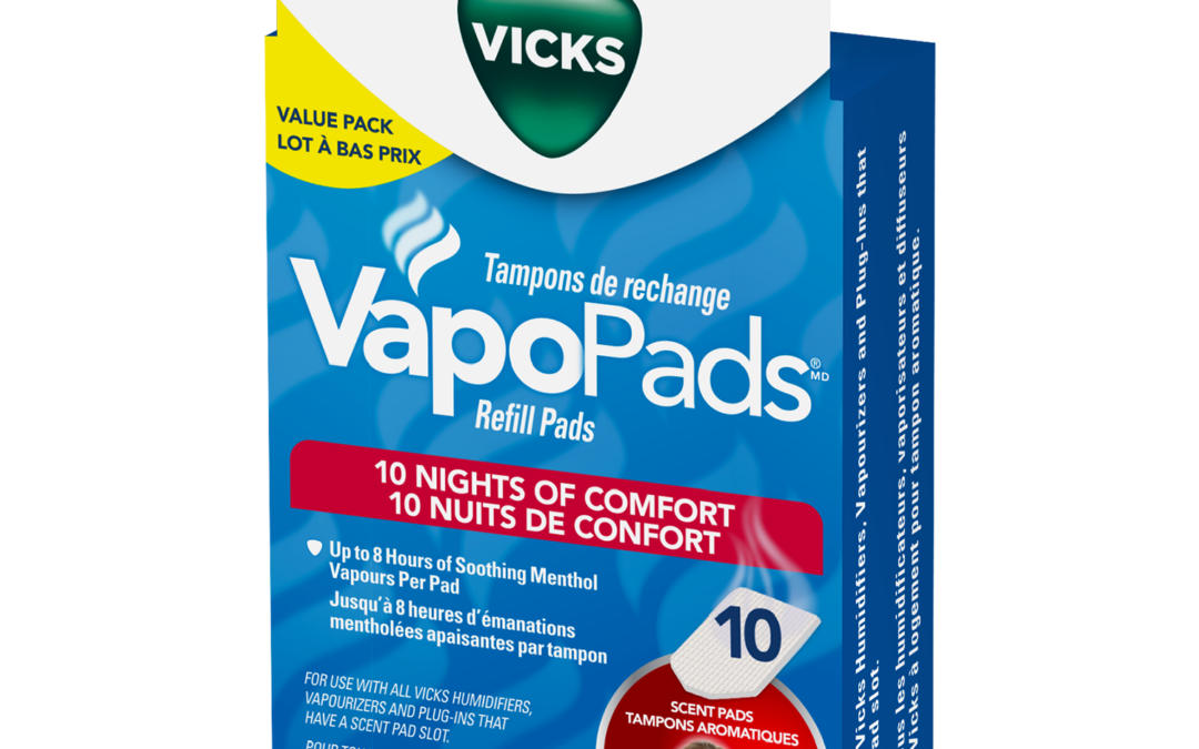 VapoPads Vicks VSP19VPC, tampons aux vapeurs mentholées apaisantesLot à bas prix, 10 unités