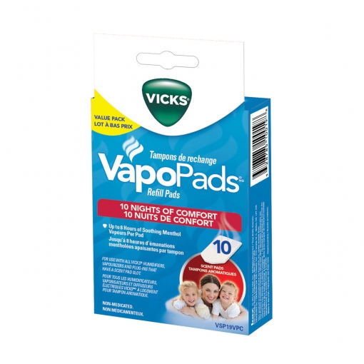 Vicks VSP19VPC Soothing Menthol VapoPads®, 10-Pack